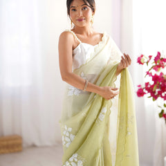 Padded Texture & Sequins Sparkle Saree