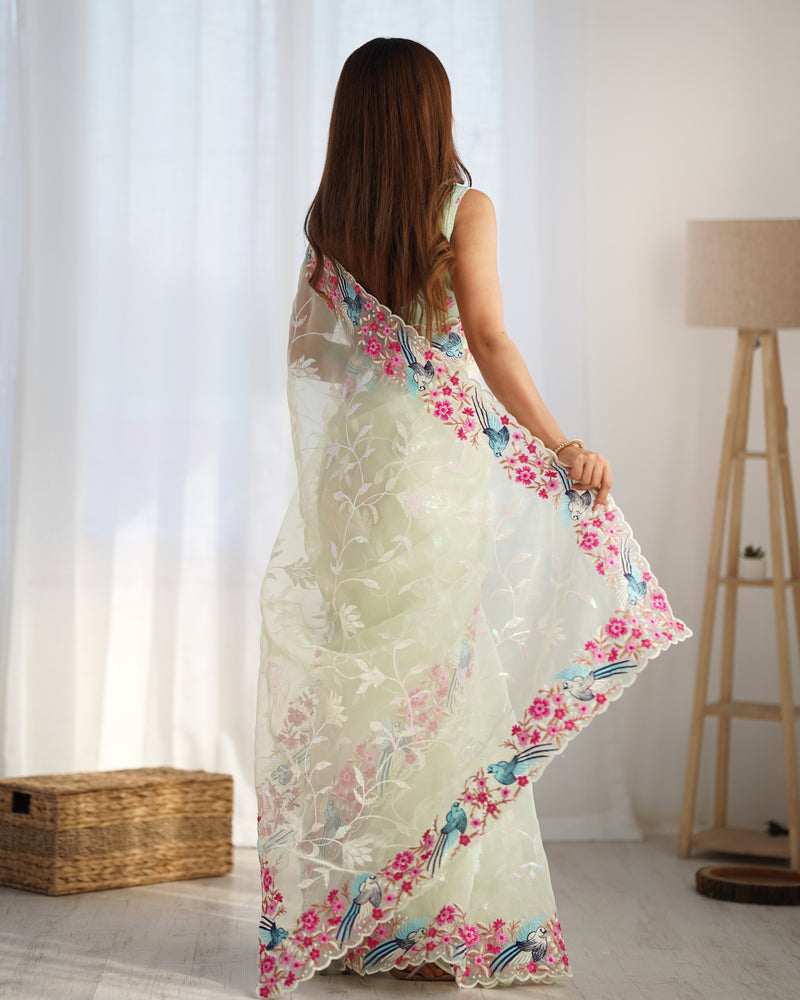 The Organza Starlight Saree