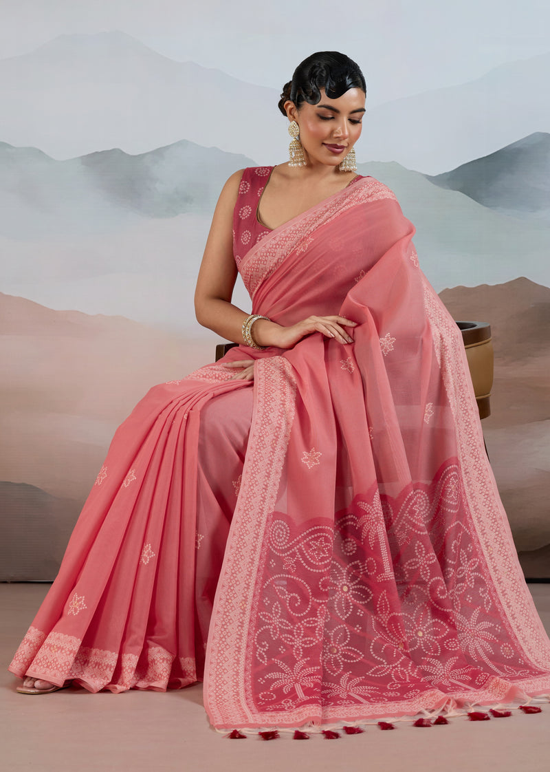 Pure Viscose Cotton Handloom Weave Saree