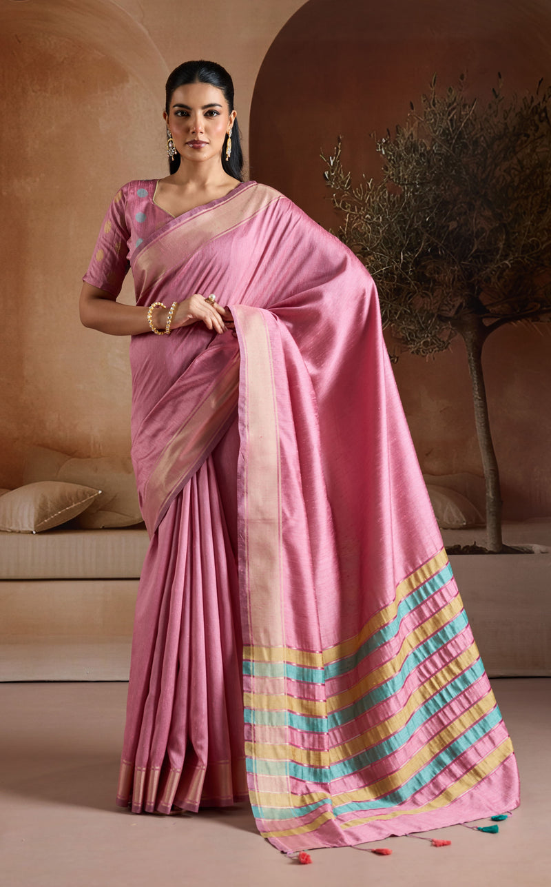 Handwoven Bhagalpuri Weaving Saree