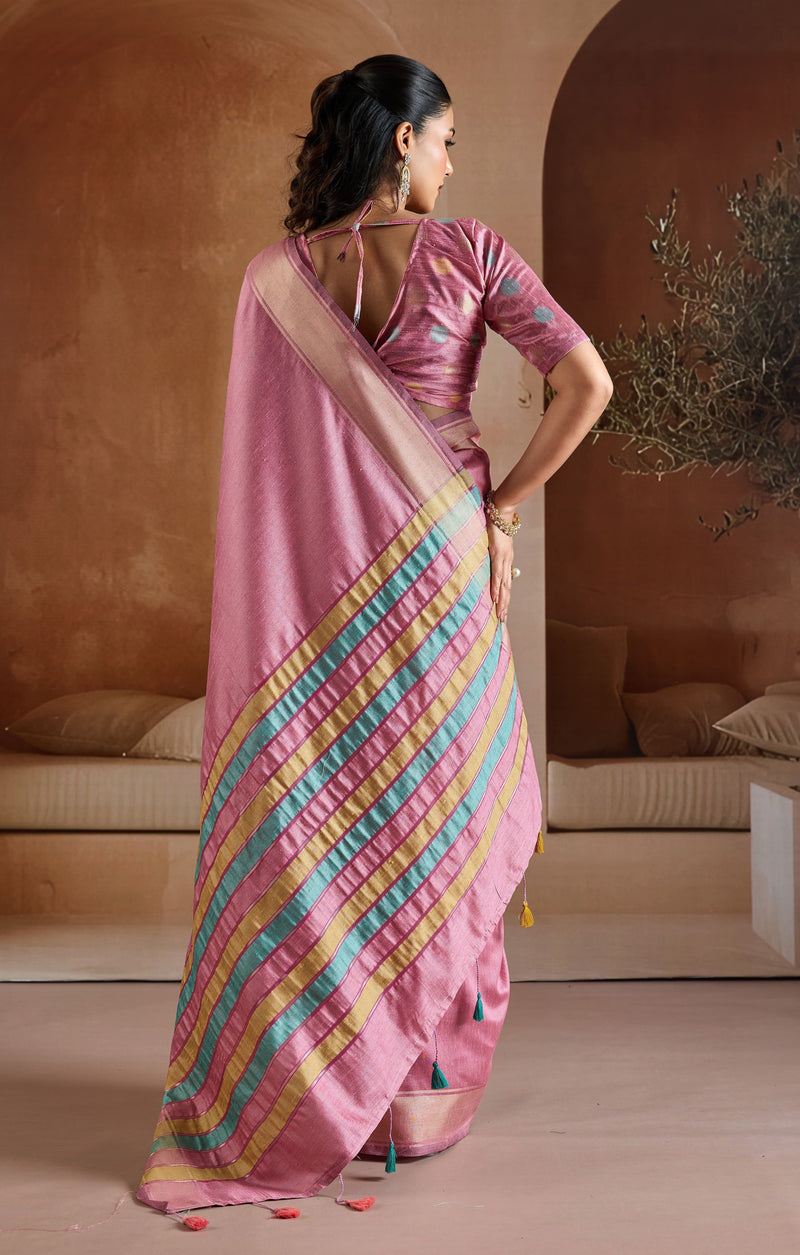 Handwoven Bhagalpuri Weaving Saree