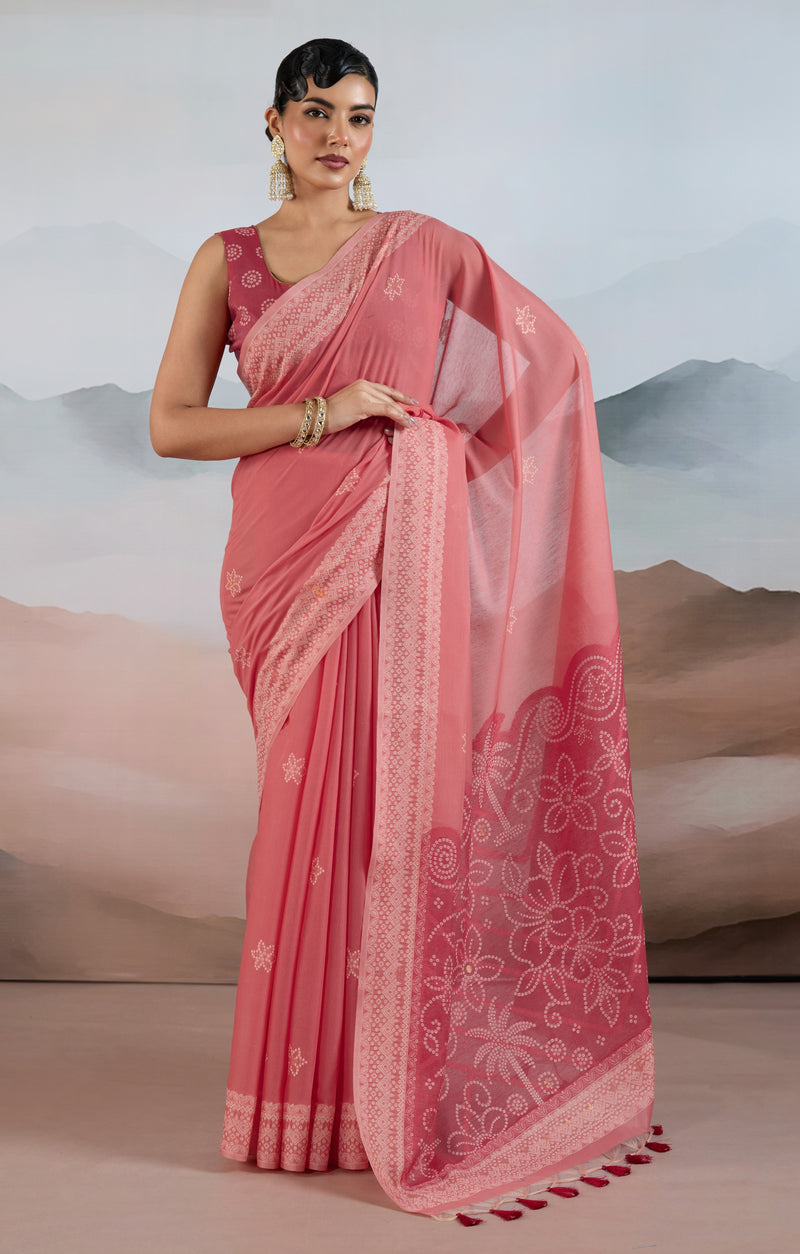 Pure Viscose Cotton Handloom Weave Saree