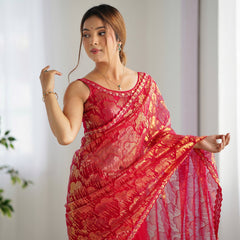 Butterfly Glow Saree Soft Net & 3mm Sequin Sparkle