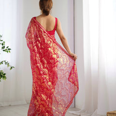 Butterfly Glow Saree Soft Net & 3mm Sequin Sparkle