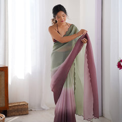 Textured Elegance with Arco Border Saree