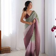 Textured Elegance with Arco Border Saree