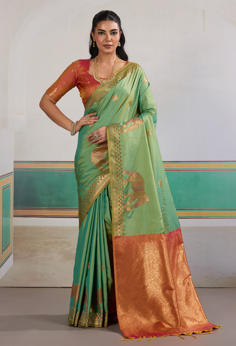 Pure Silk Handloom Weave Saree