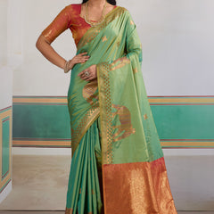 Pure Silk Handloom Weave Saree
