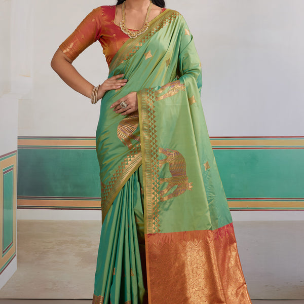 Pure Silk Handloom Weave Saree