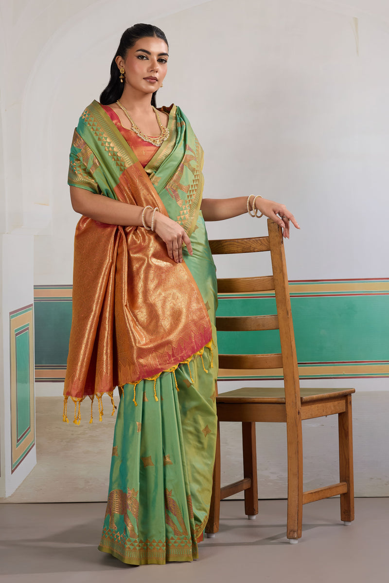 Pure Silk Handloom Weave Saree