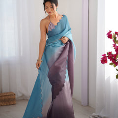 Textured Elegance with Arco Border Saree