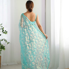 Butterfly Glow Saree Soft Net & 3mm Sequin Sparkle