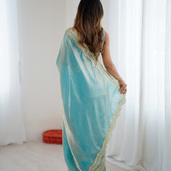 Fendy Grandeur Saree Sequin on Pure Satin