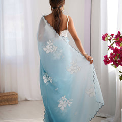 Padded Texture & Sequins Sparkle Saree