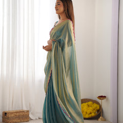 Space Silk Saree with Arco Border