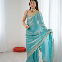 Fendy Grandeur Saree Sequin on Pure Satin
