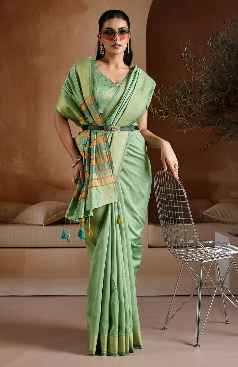 Handwoven Bhagalpuri Weaving Saree
