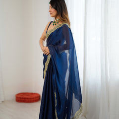 Fendy Grandeur Saree Sequin on Pure Satin