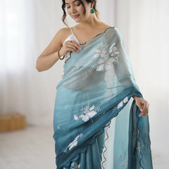 Zimi Chu Sequin Saree