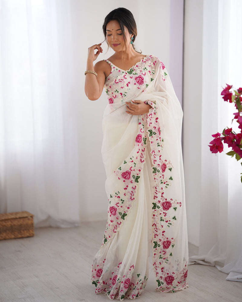 Embellished Bollywood Chiffon Saree