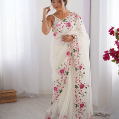 Embellished Bollywood Chiffon Saree