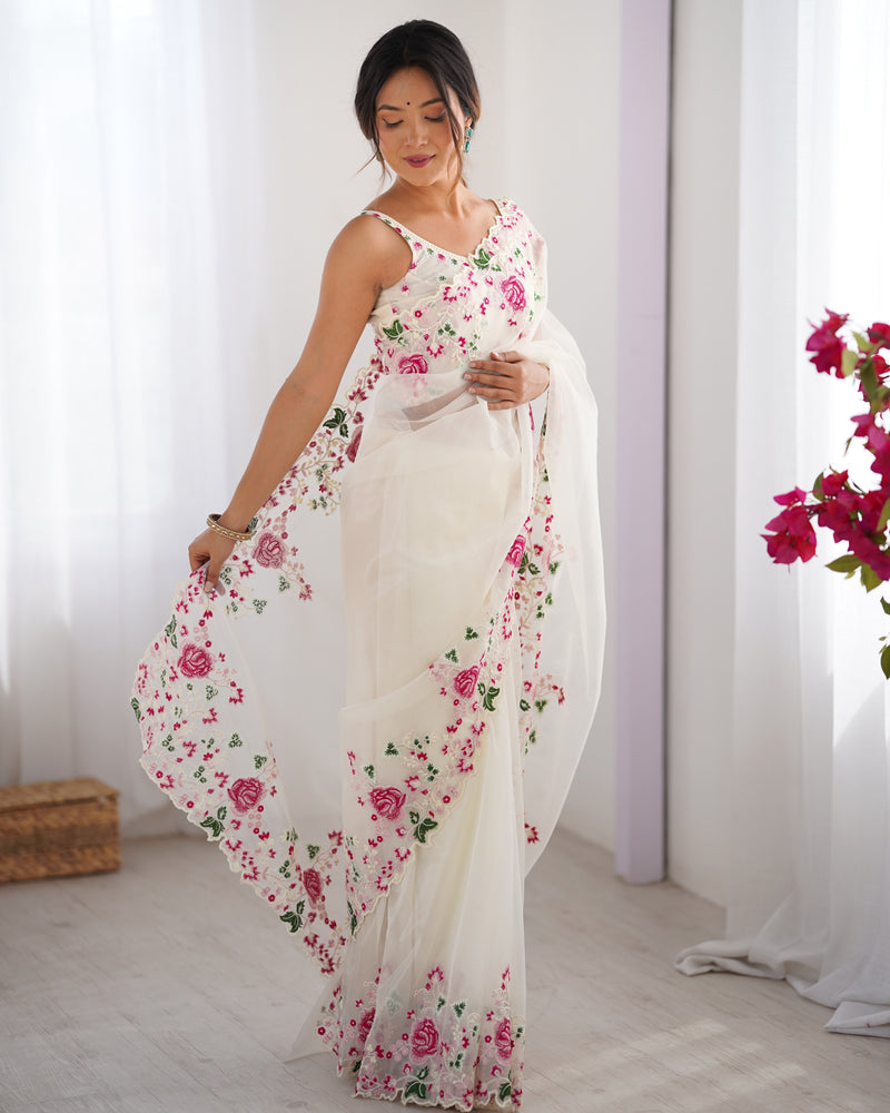 Embellished Bollywood Chiffon Saree