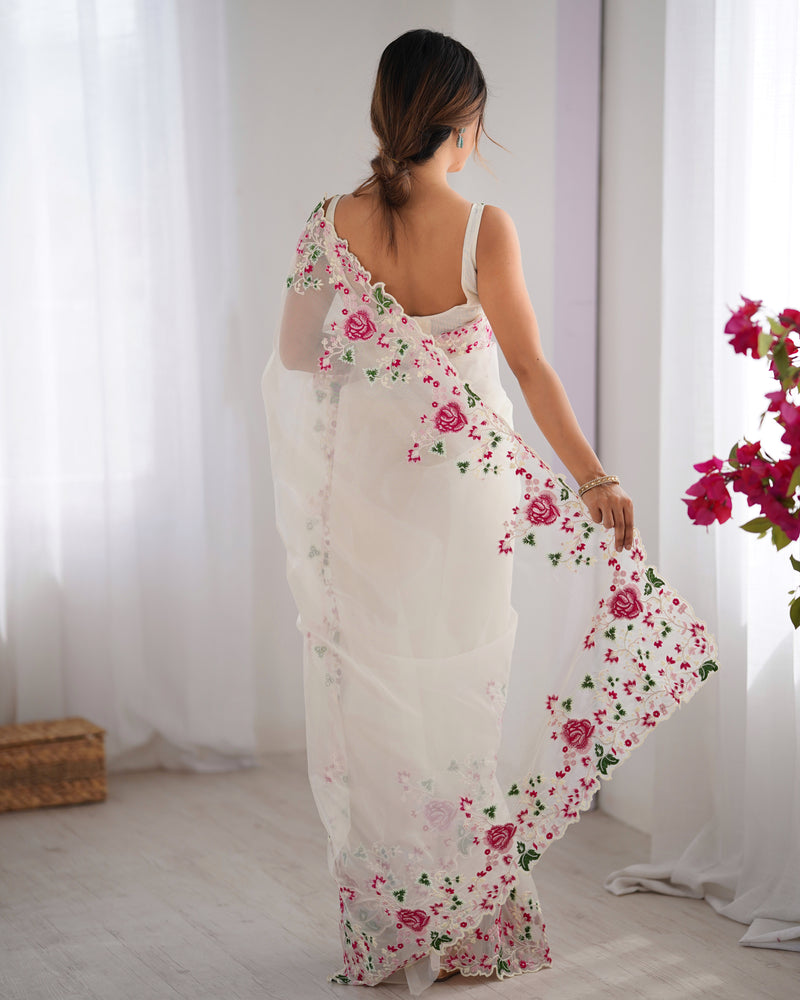 Embellished Bollywood Chiffon Saree