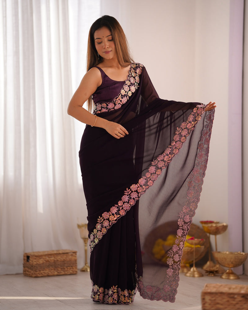 Embellished Bollywood Georgette Saree