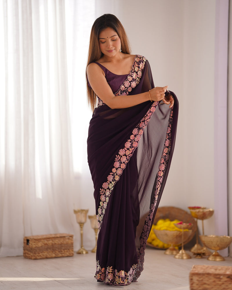 Embellished Bollywood Georgette Saree