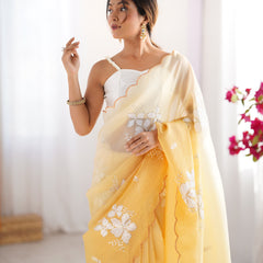 Padded Texture & Sequins Sparkle Saree