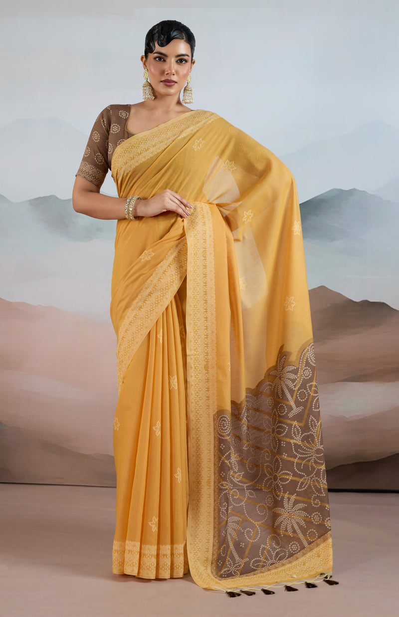Pure Viscose Cotton Handloom Weave Saree