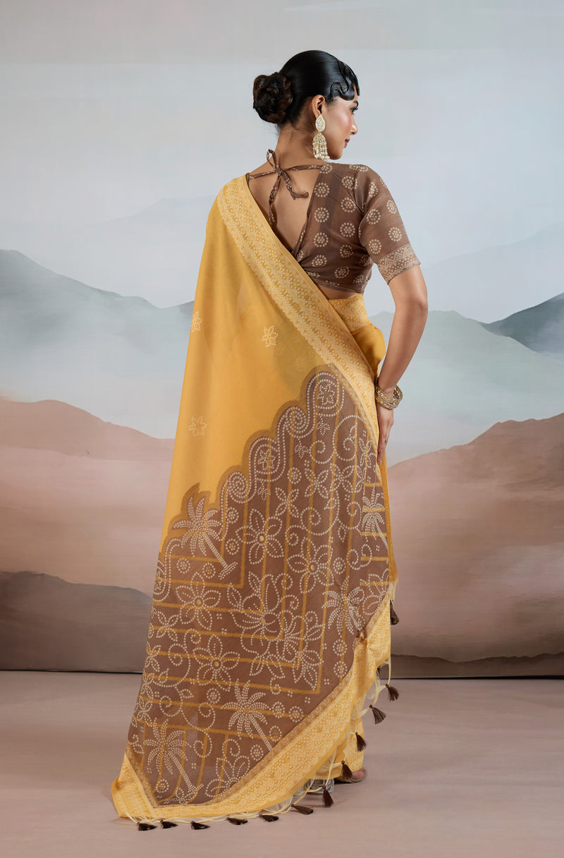 Pure Viscose Cotton Handloom Weave Saree