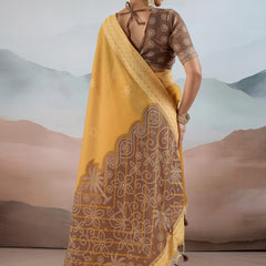 Pure Viscose Cotton Handloom Weave Saree