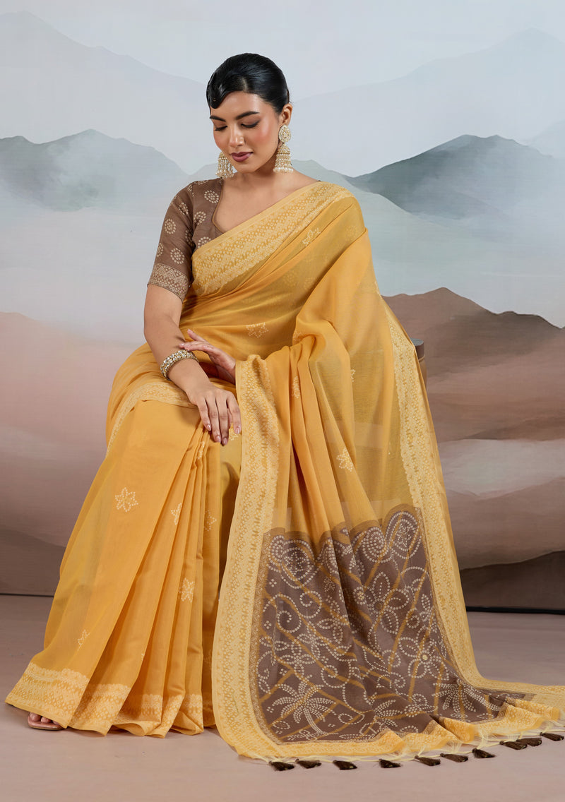 Pure Viscose Cotton Handloom Weave Saree